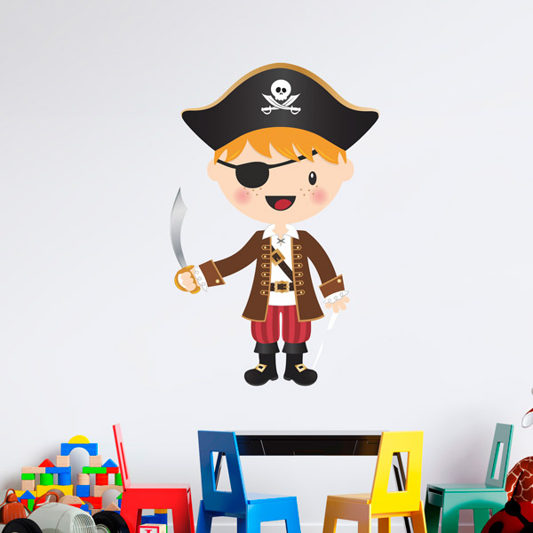 Stickers for Kids: The little sabre pirate