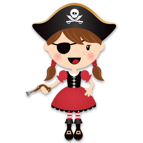 Stickers for Kids: The small pirate gun