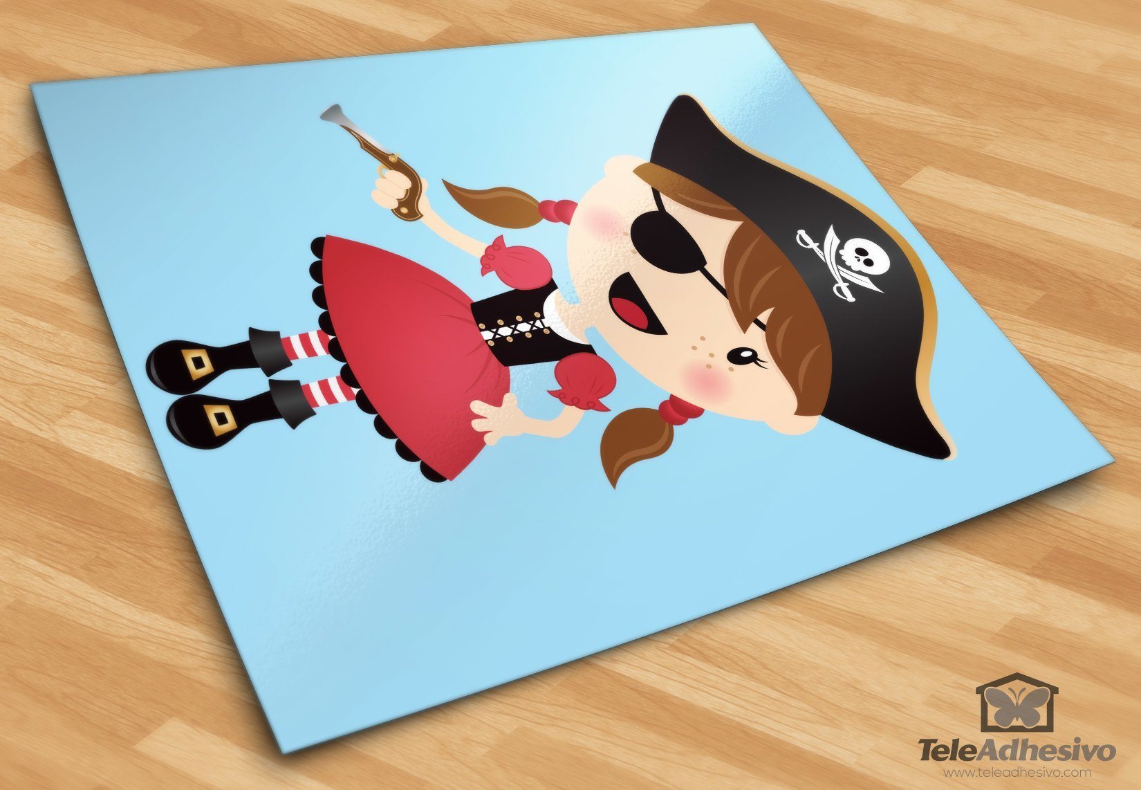 Stickers for Kids: The small pirate gun