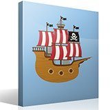 Stickers for Kids: Small pirate boat 4