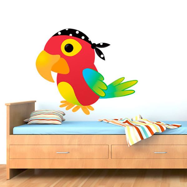 Stickers for Kids: Pirate parrot
