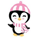 Stickers for Kids: Penguin in winter 6