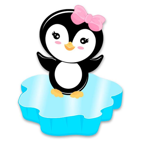 Stickers for Kids: Penguin on ice