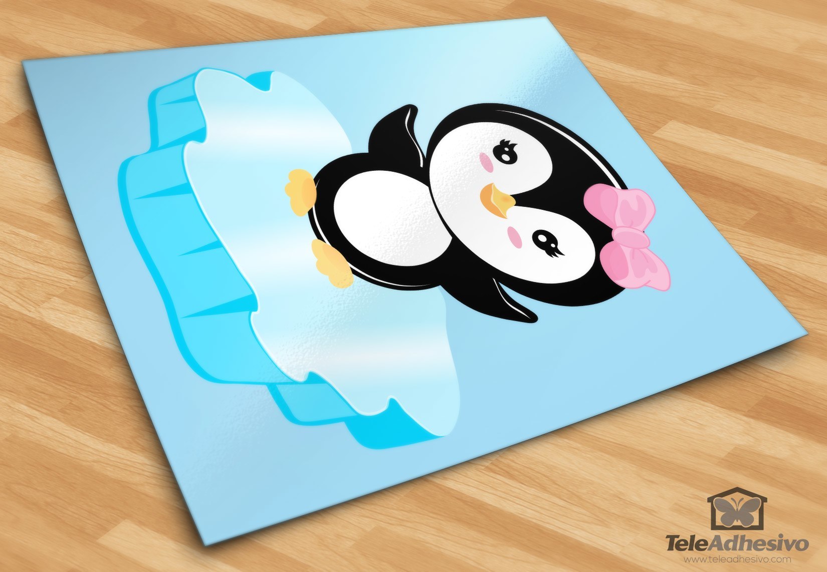 Stickers for Kids: Penguin on ice