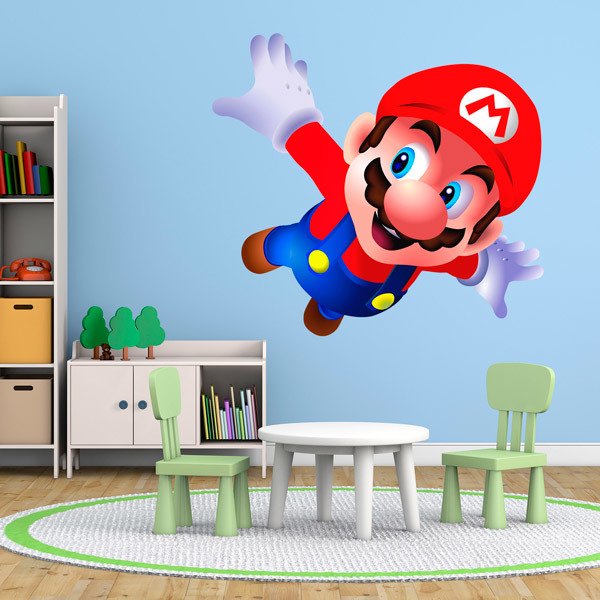 Stickers for Kids: Mario Bros Flying