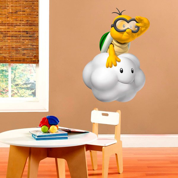 Stickers for Kids: Lakitu and Cloud