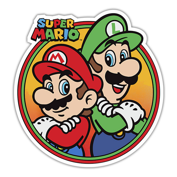 Car & Motorbike Stickers: Super Mario y Luigi