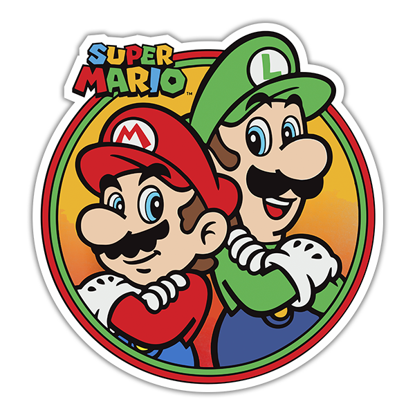Car & Motorbike Stickers: Super Mario y Luigi