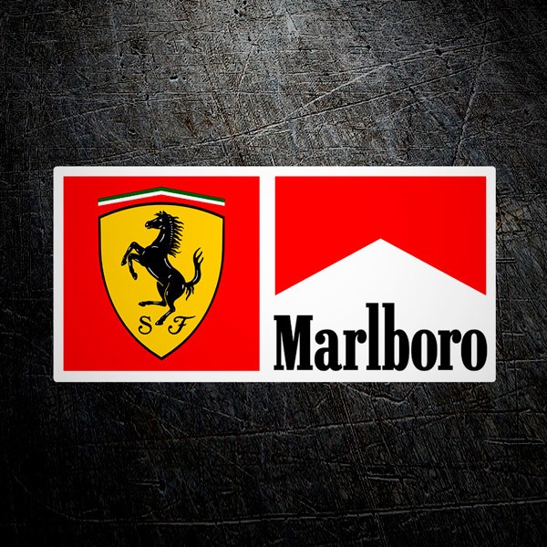 Car & Motorbike Stickers: Marlboro and Ferrari Logo