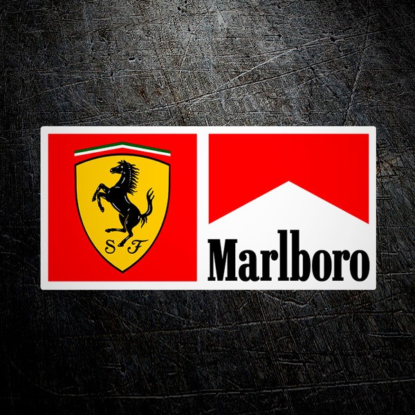 Car & Motorbike Stickers: Marlboro and Ferrari