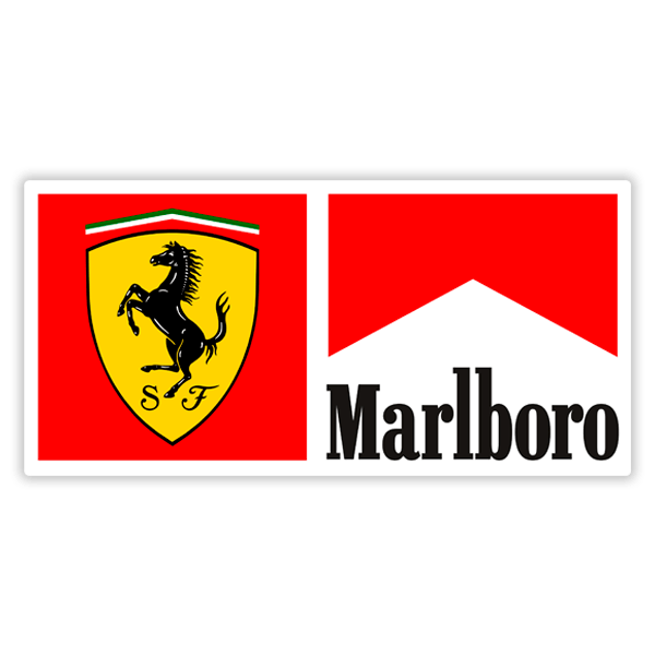 Car & Motorbike Stickers: Marlboro and Ferrari Logo