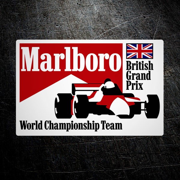 Car & Motorbike Stickers: Marlboro England Grand Prix