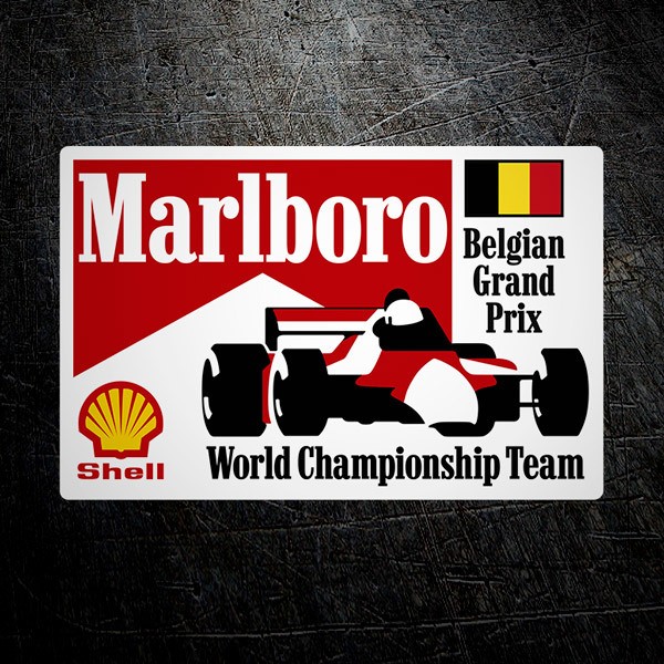 Car & Motorbike Stickers: Marlboro Belgian Grand Prix 1