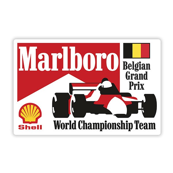 Car & Motorbike Stickers: Marlboro Belgian Grand Prix