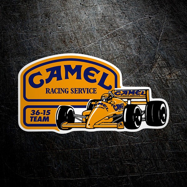 Car & Motorbike Stickers: Camel 36-15 Team 1