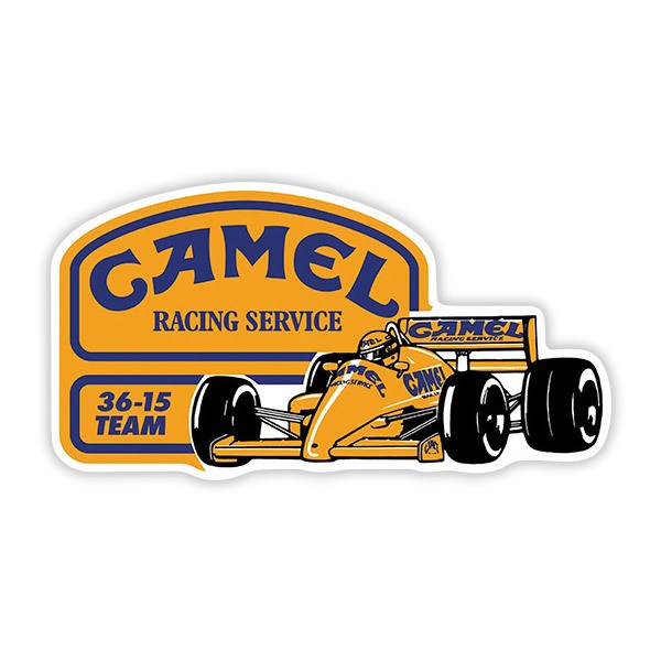 Car & Motorbike Stickers: Camel 36-15 Team