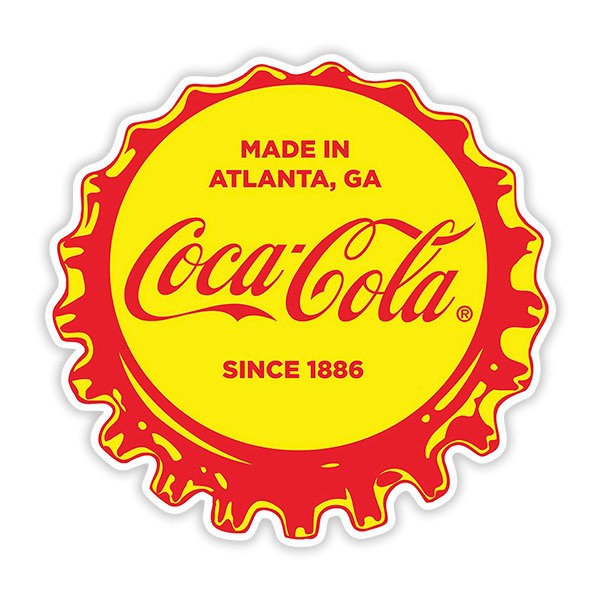 Car & Motorbike Stickers: Coca Cola Since 1886