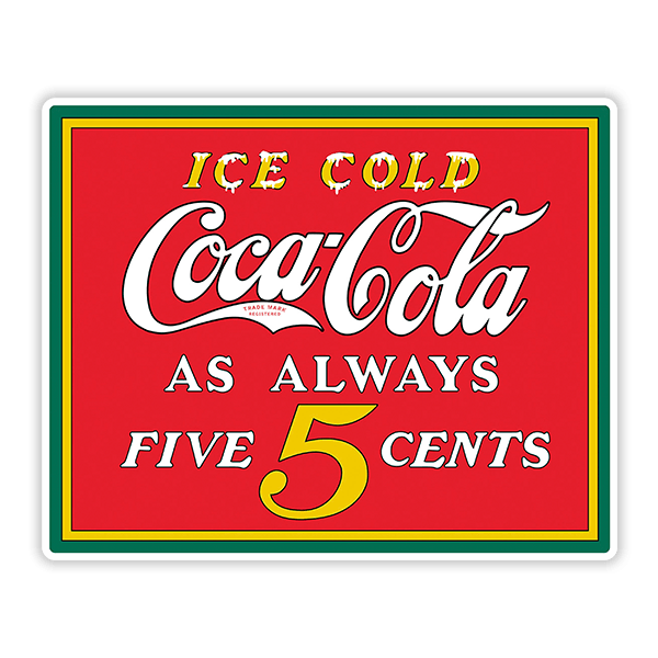 Car & Motorbike Stickers: Ice Cold Coca Cola as Always