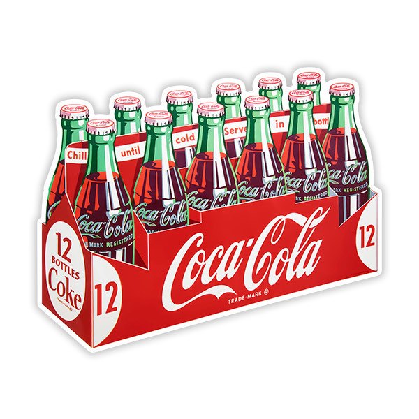 Car & Motorbike Stickers: Pack of 12 Coca Colas