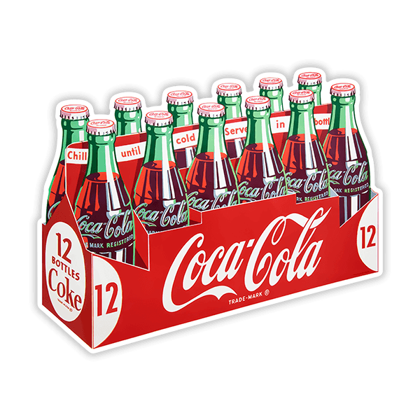 Car & Motorbike Stickers: Pack of 12 Coca Colas 0