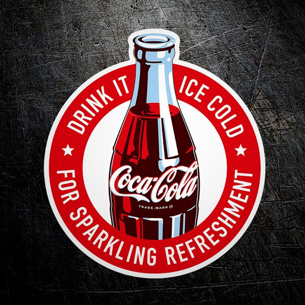 Car & Motorbike Stickers: Coca Cola Drink It Ice Cold