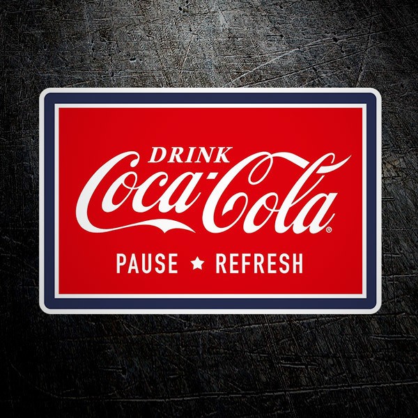 Car & Motorbike Stickers: Coca Cola Pause & Refresh