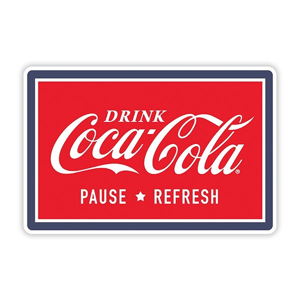 Car & Motorbike Stickers: Coca Cola Pause & Refresh