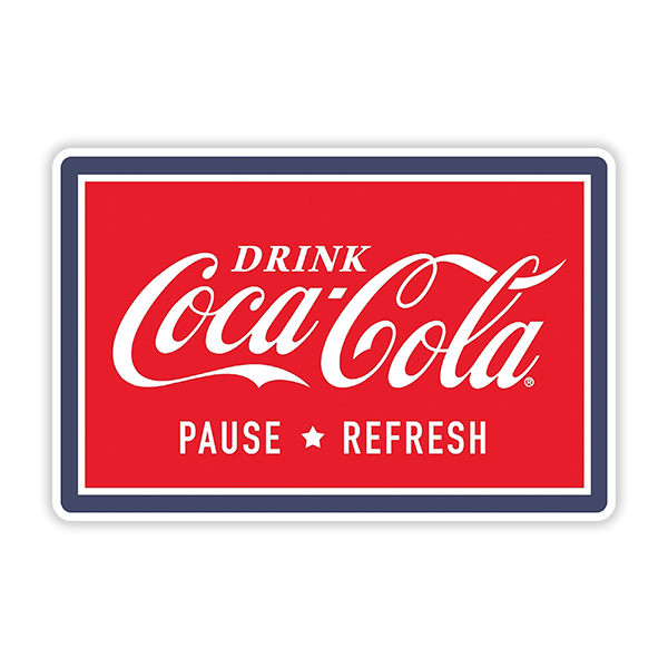 Car & Motorbike Stickers: Coca Cola Pause & Refresh