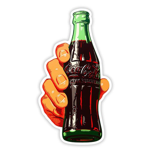 Car & Motorbike Stickers: Hand with Coca Cola