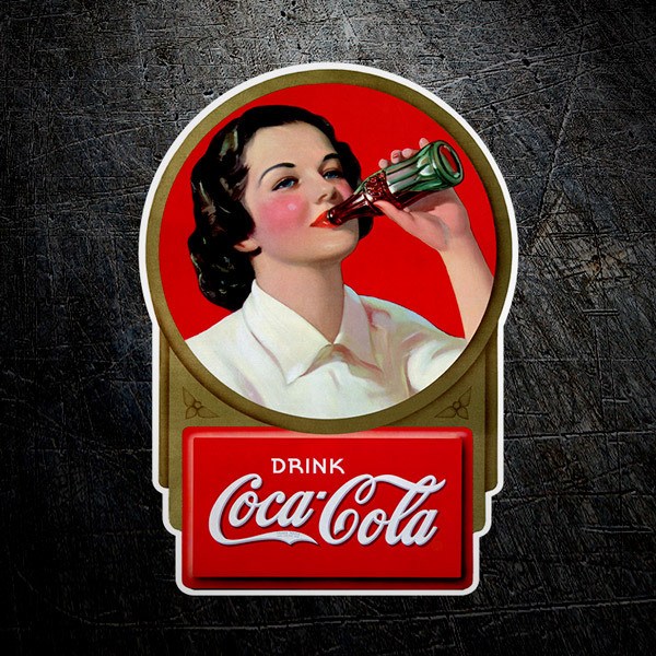 Car & Motorbike Stickers: Coca Cola 1960s