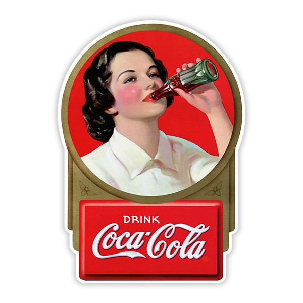 Car & Motorbike Stickers: Coca Cola 1960s