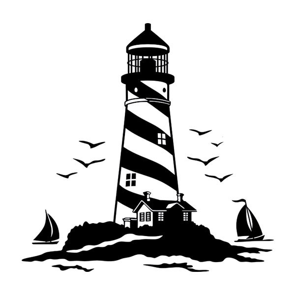 Wall Stickers: Lighthouses and Sailboats