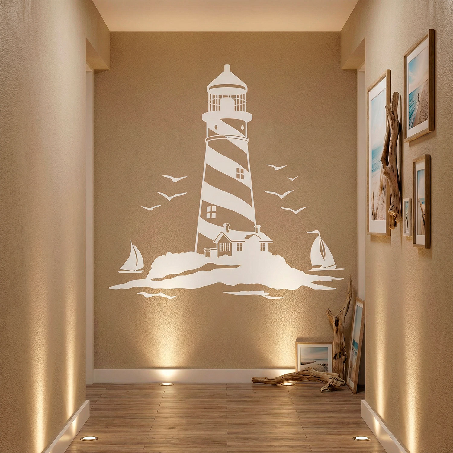Wall Stickers: Lighthouse and Sailboats