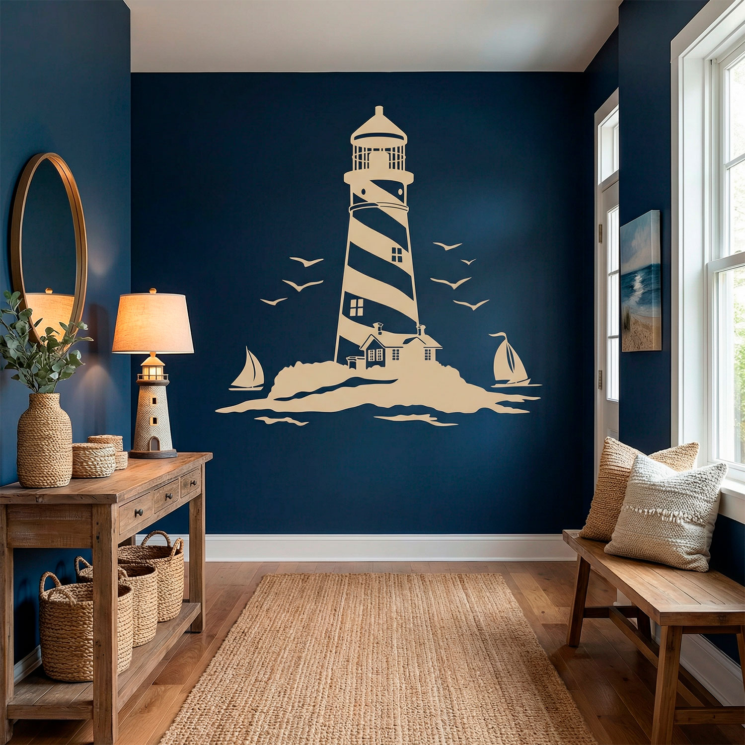Wall Stickers: Lighthouse and Sailboats