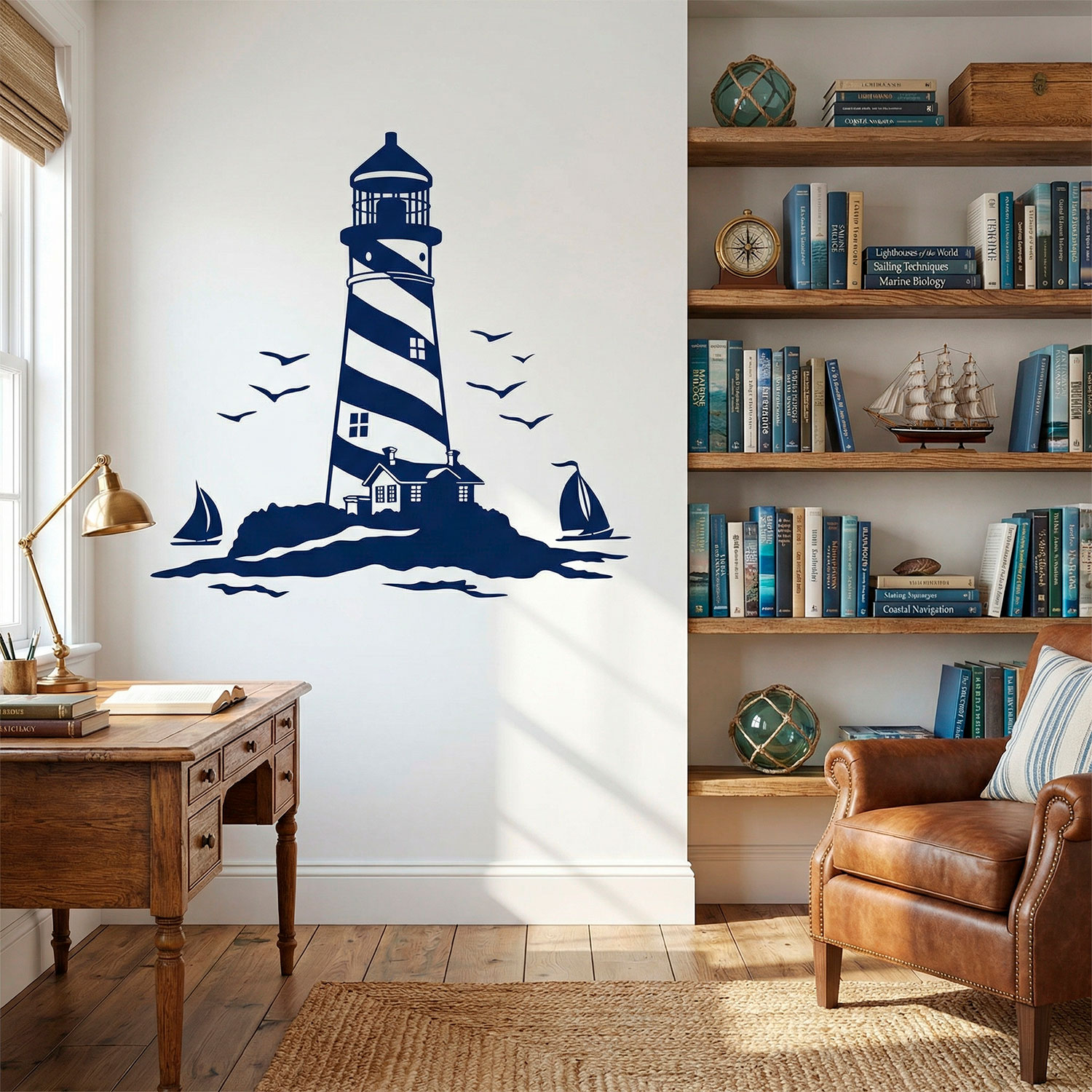 Wall Stickers: Lighthouse and Sailboats