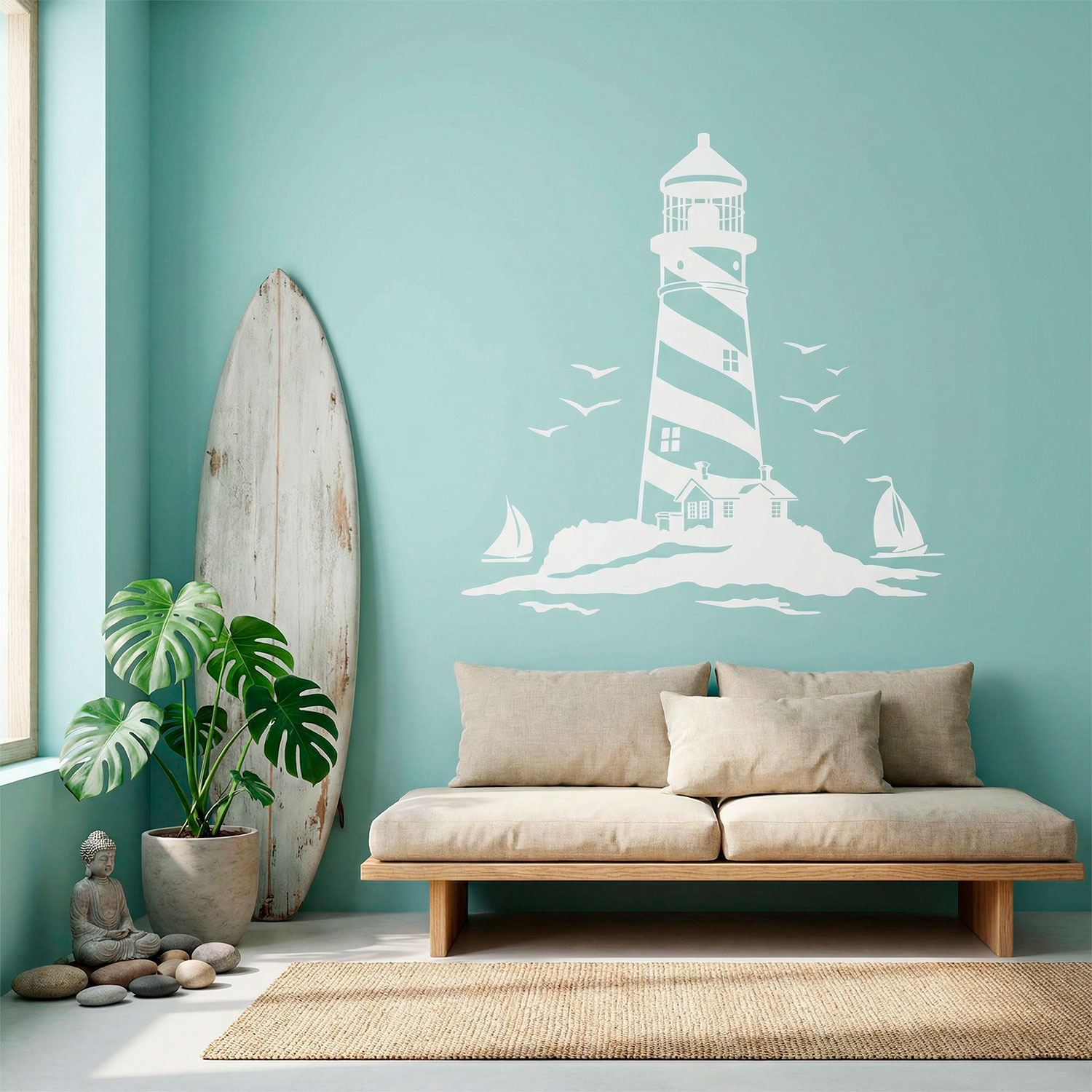 Wall Stickers: Lighthouse and Sailboats