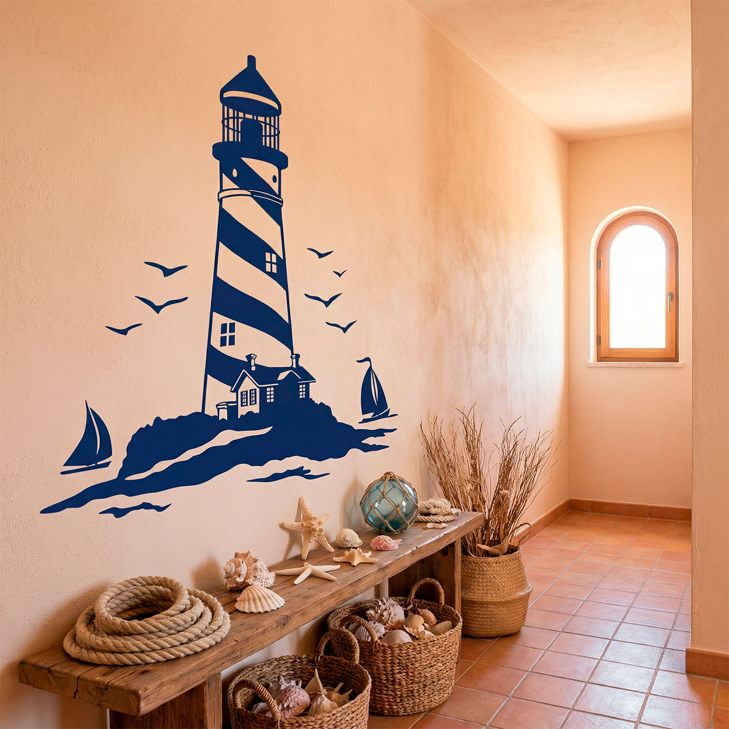 Wall Stickers: Lighthouse and Sailboats