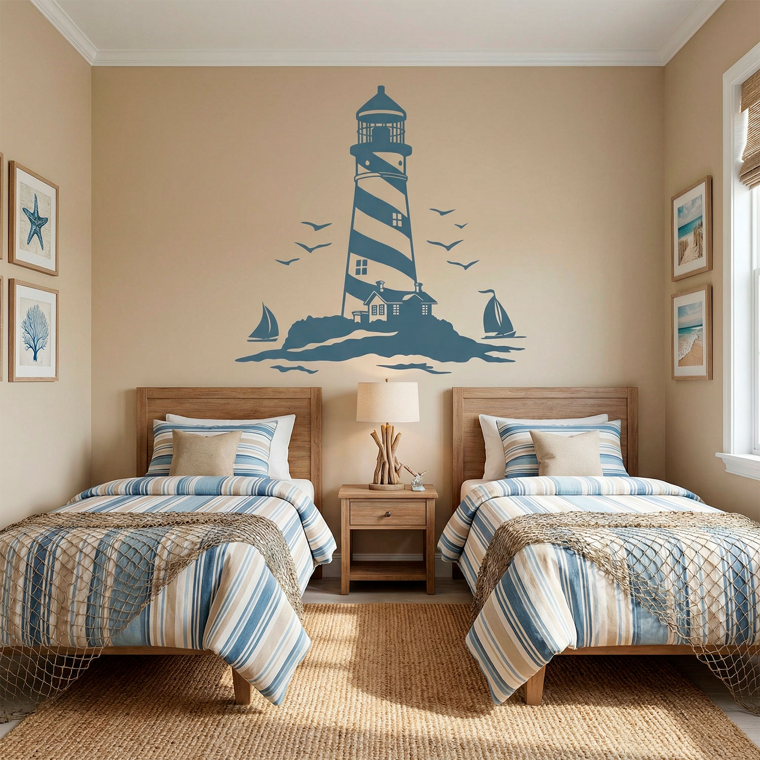 Wall Stickers: Lighthouse and Sailboats