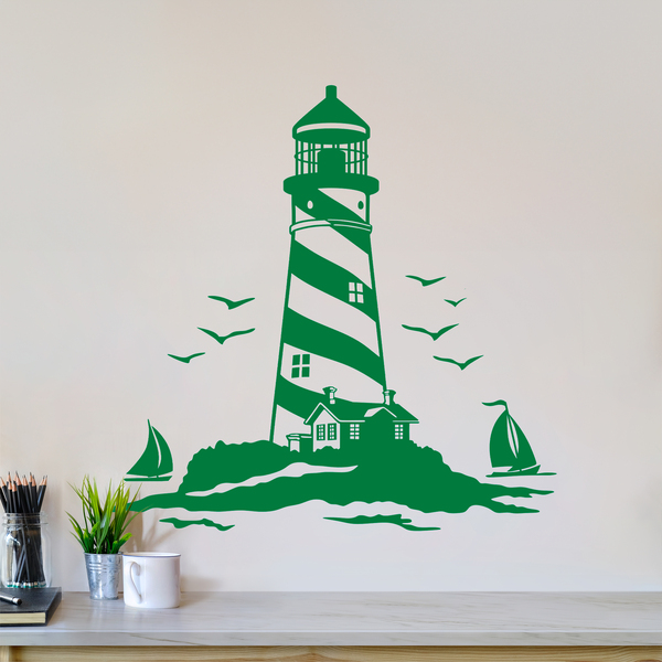 Wall Stickers: Lighthouses and Sailboats