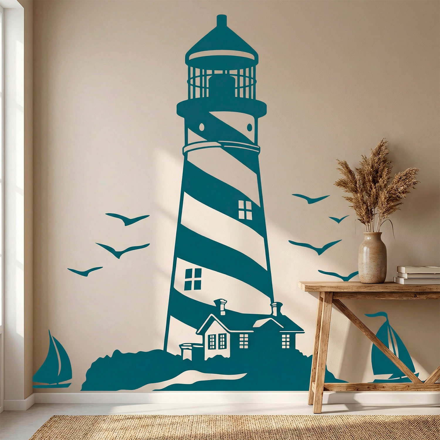 Wall Stickers: Lighthouse and Sailboats