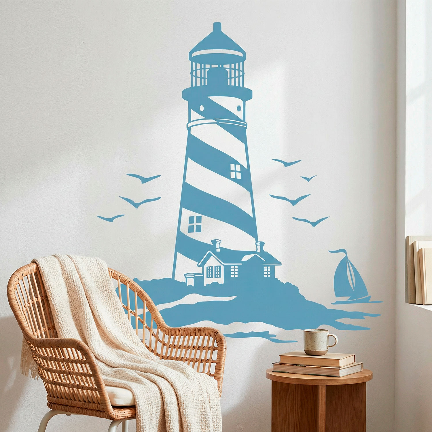 Wall Stickers: Lighthouse and Sailboats