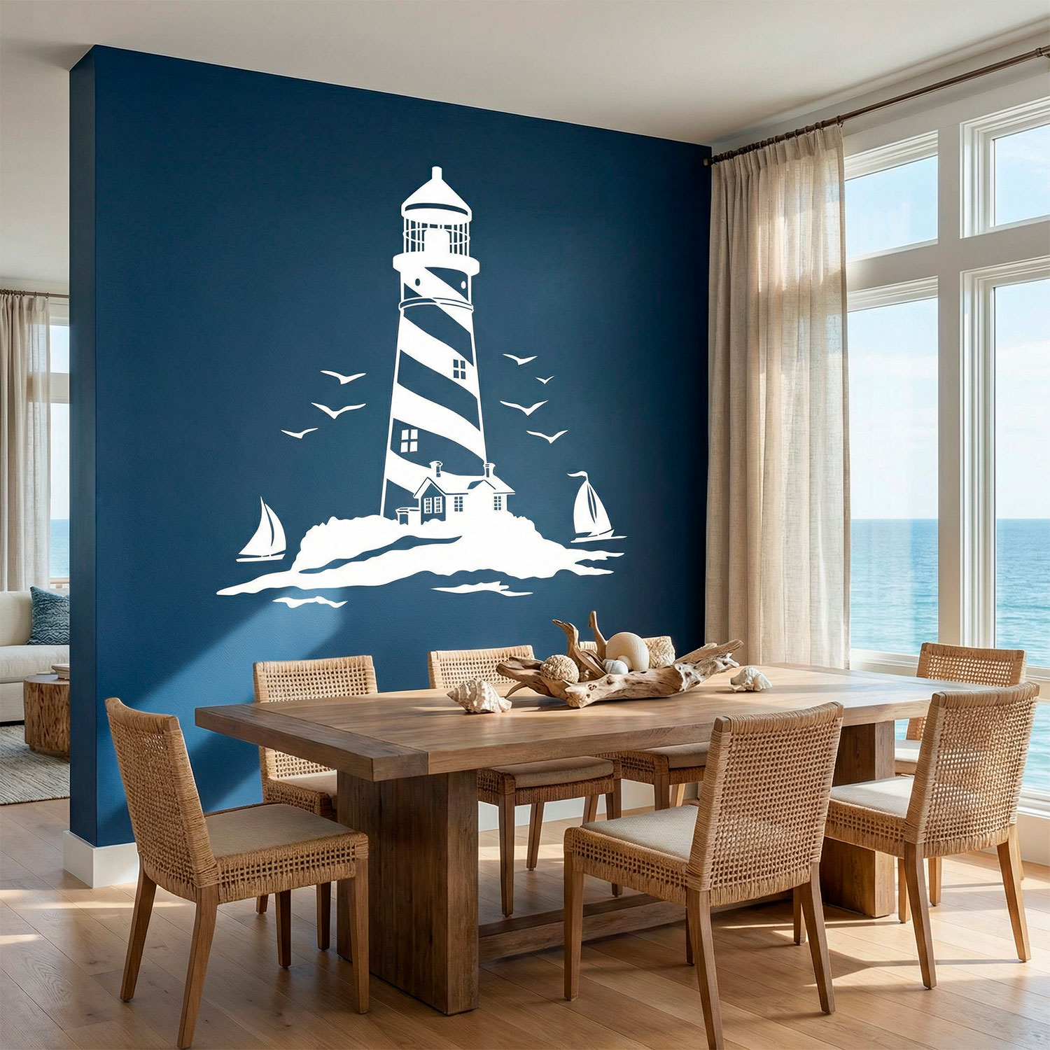 Wall Stickers: Lighthouse and Sailboats