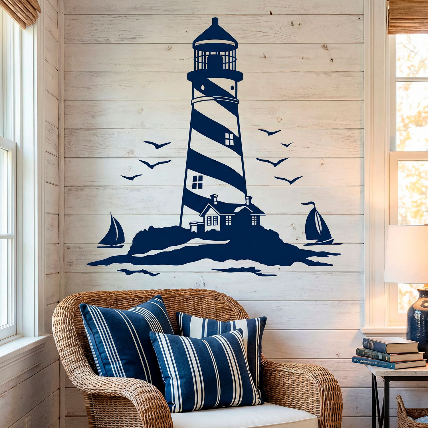 Wall Stickers: Lighthouse and Sailboats