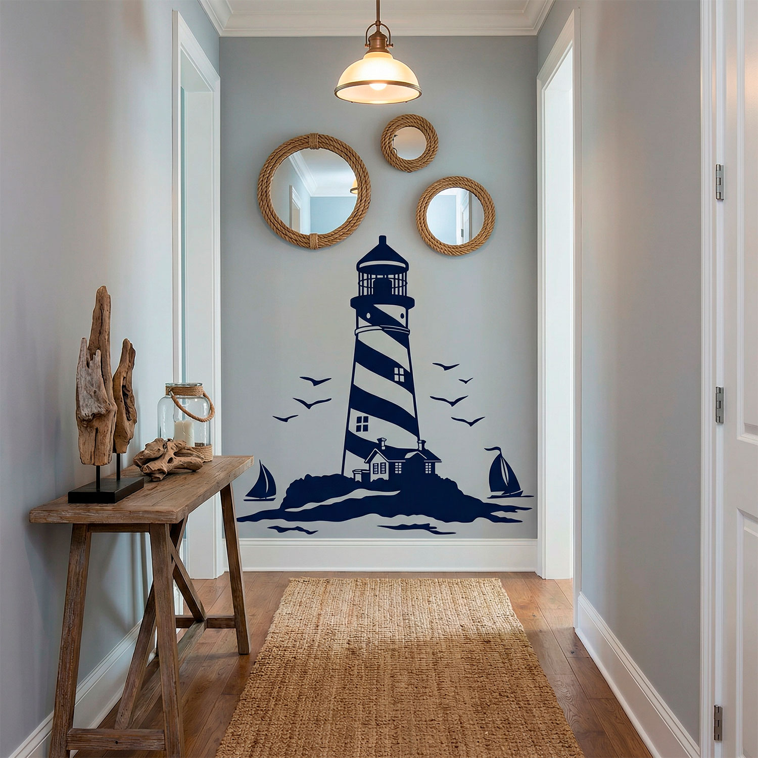 Wall Stickers: Lighthouse and Sailboats