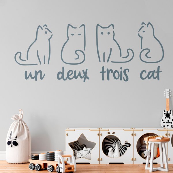 Wall Stickers: Un, Deux, Trois, Cat