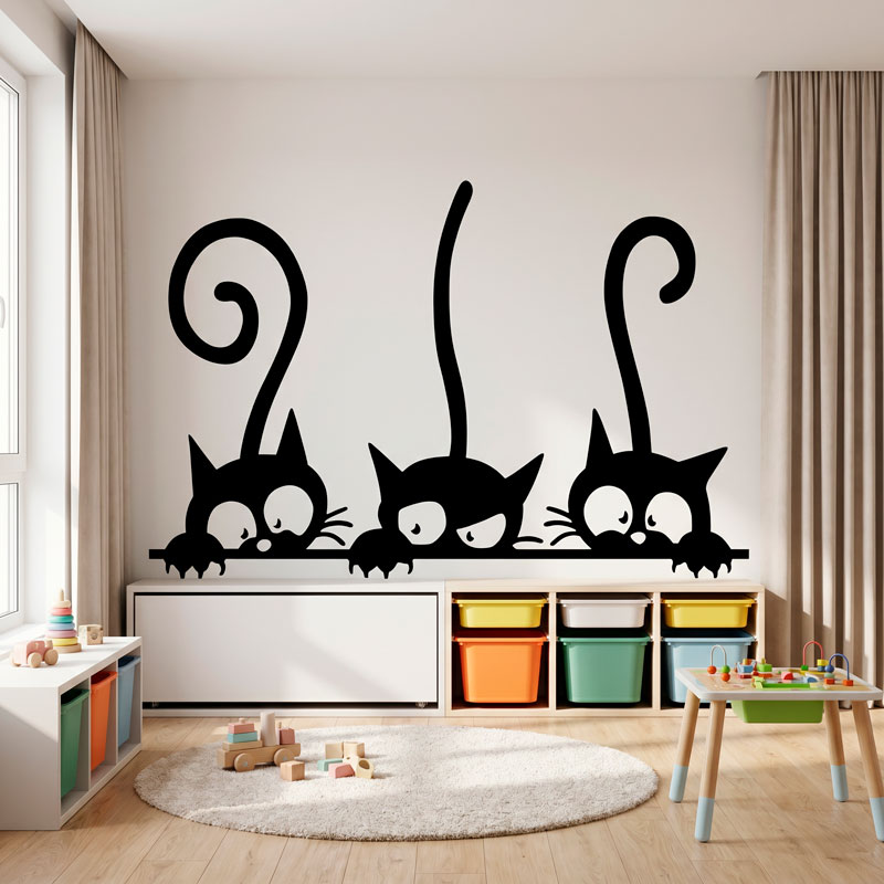 3 Leaning Cats 10
