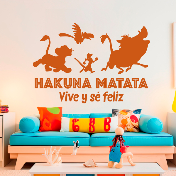 Stickers for Kids: Hakuna Matata Live and Be Happy