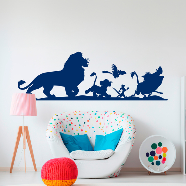 Stickers for Kids: Lion King Characters Silhouettes