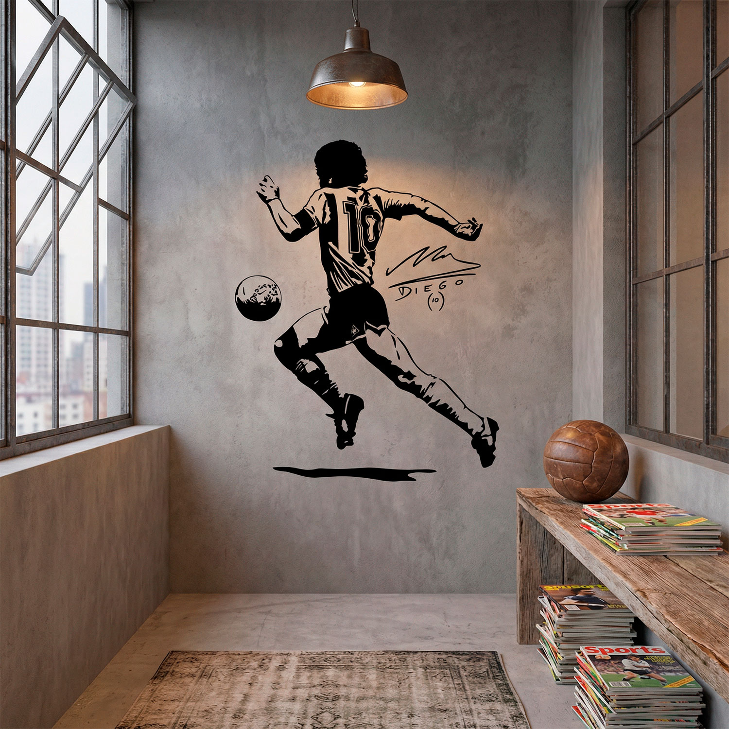 Wall Stickers: Diego Maradona el Pelusa