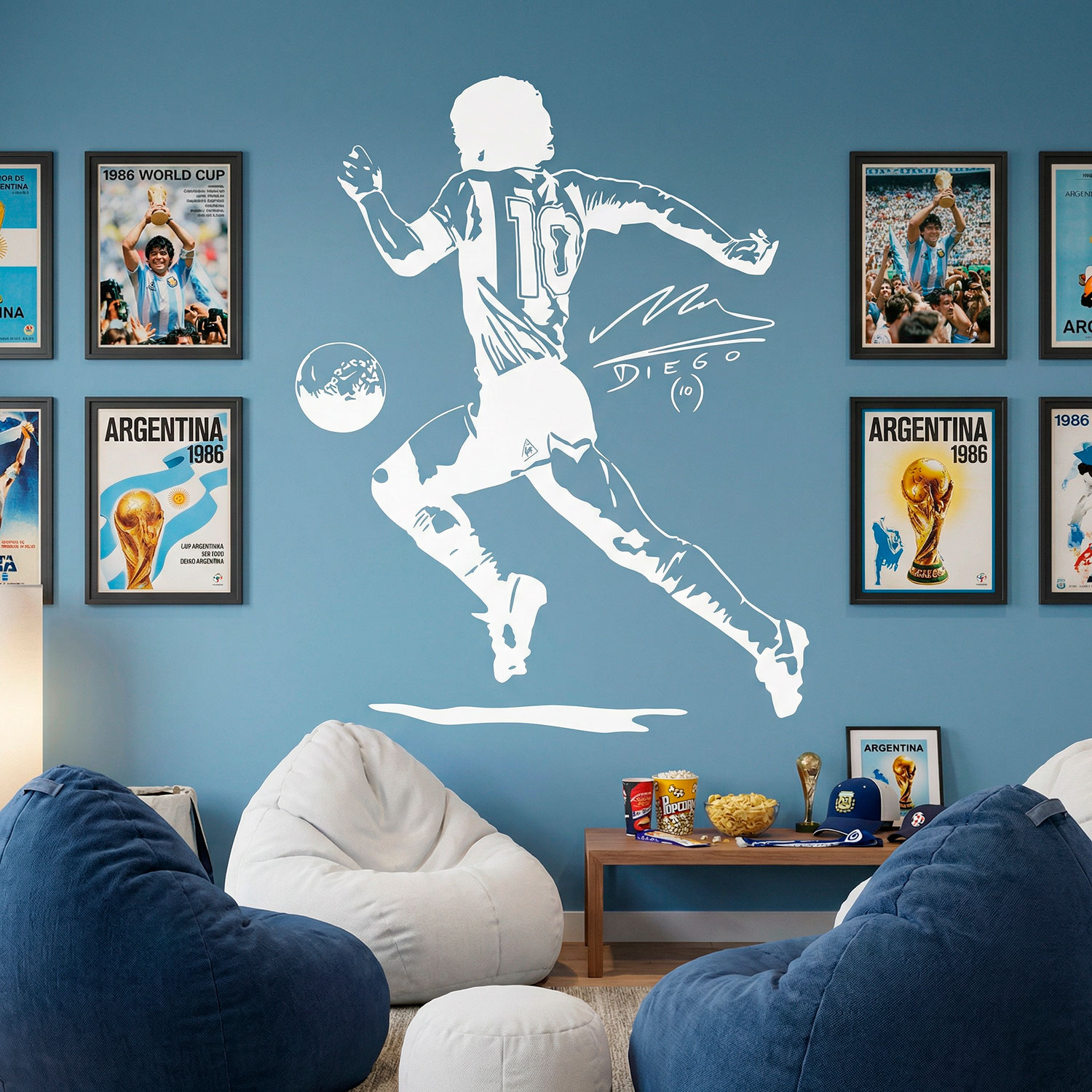 Wall Stickers: Diego Maradona el Pelusa